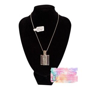 Braided Design Men's Dog Tag‎ Pendant Necklace